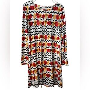 Halloween Fall Long Sleeves Midi Dress